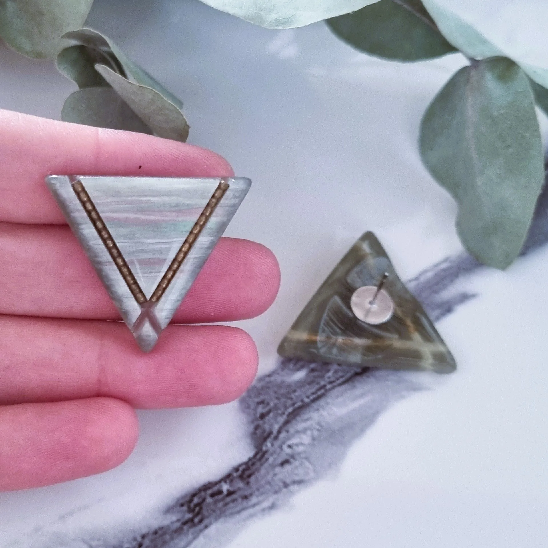 Vintage earrings - Triangles