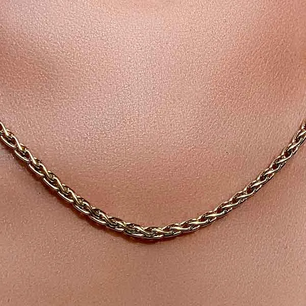 Vintage Foxtail Chain Necklace