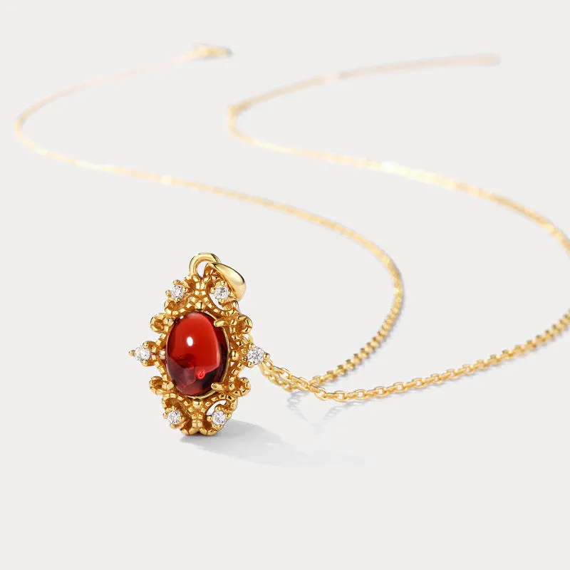 Vintage Garnet Necklace