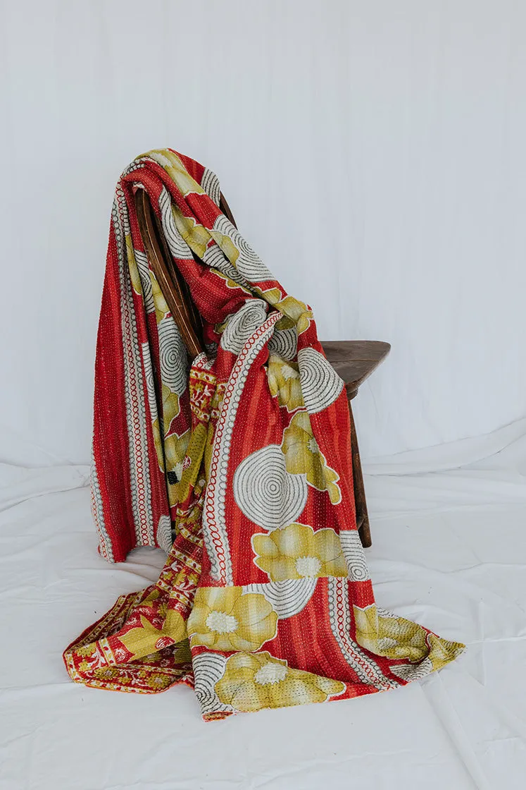 Vintage Kantha Blanket - #16