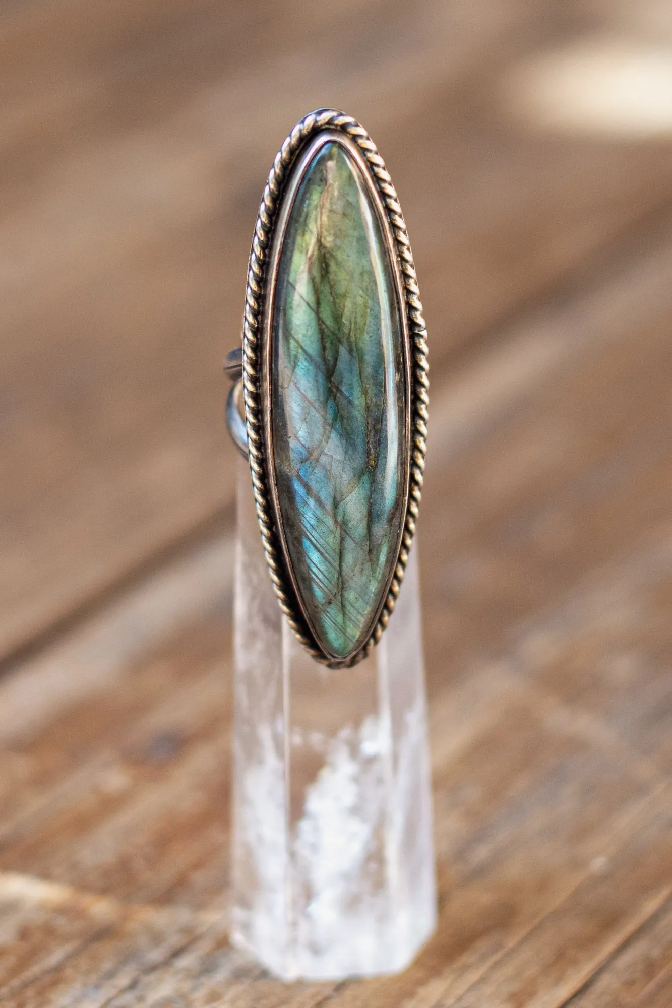 Vintage Navajo Labraodorite Ring