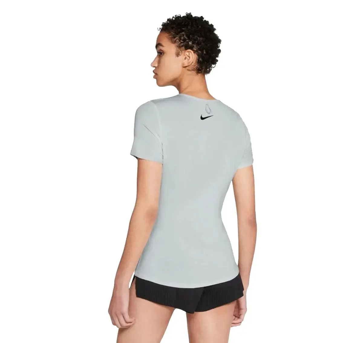 Womens Nike Run Division City Sleek Short Sleeve Top - Grey